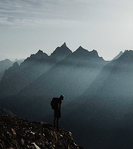 Mountaineer on the Großglockner