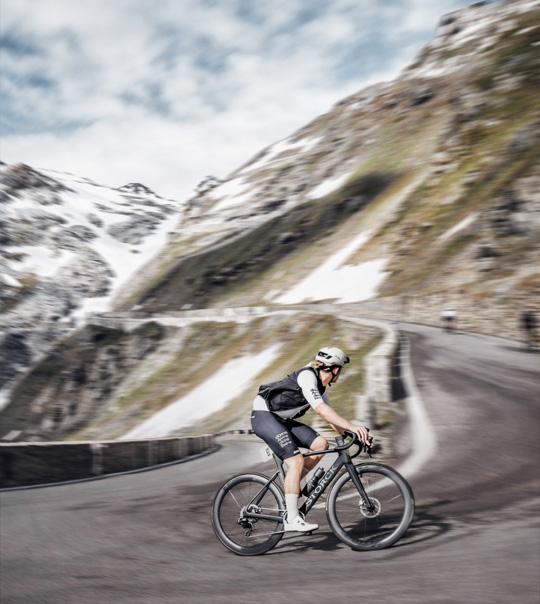 Hairpin bends on the Stelvio Pass